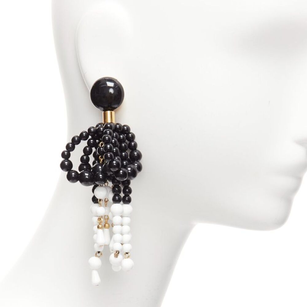 Marni Beads Drop Tassel Earrings Pair